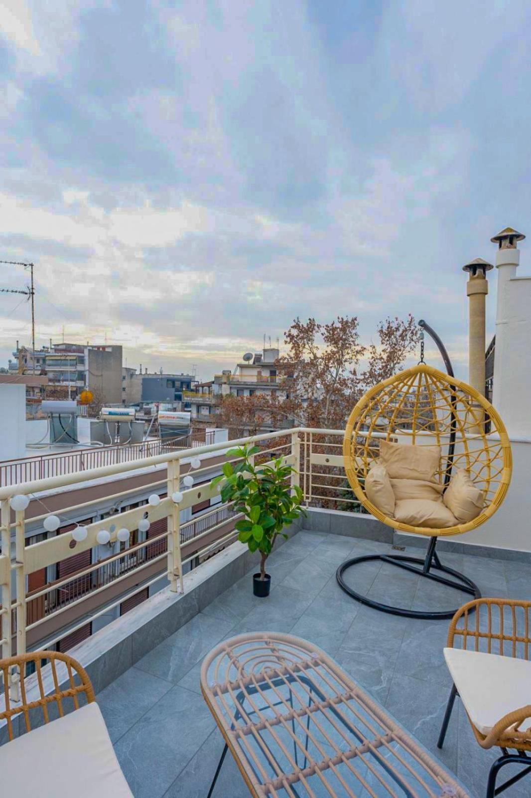 Pomegranate Luxury Penthouse Maisonette With Beautiful Terrace & Free Parking By Binobi ! 테살로니키 외부 사진