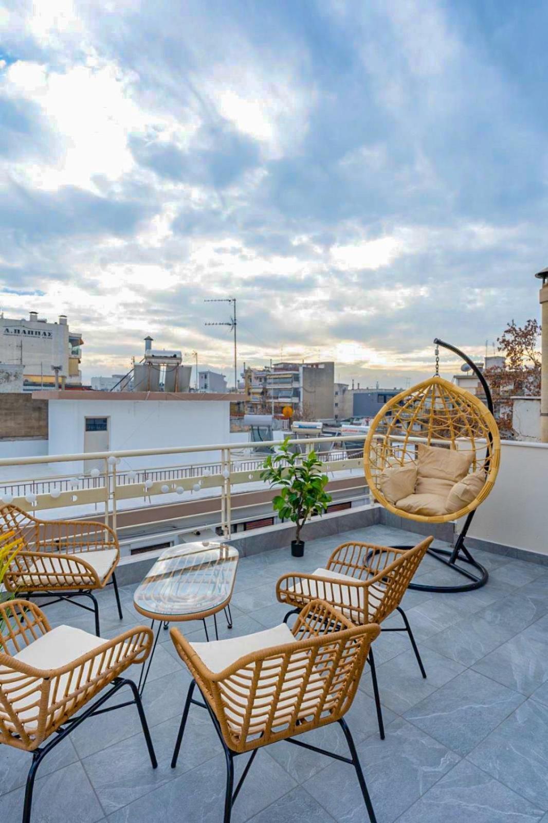 Pomegranate Luxury Penthouse Maisonette With Beautiful Terrace & Free Parking By Binobi ! 테살로니키 외부 사진